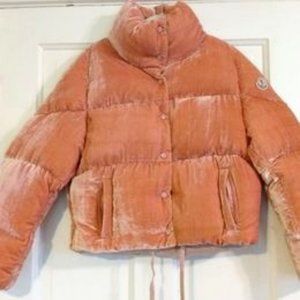 Montcler Velvet Puffer Jacket